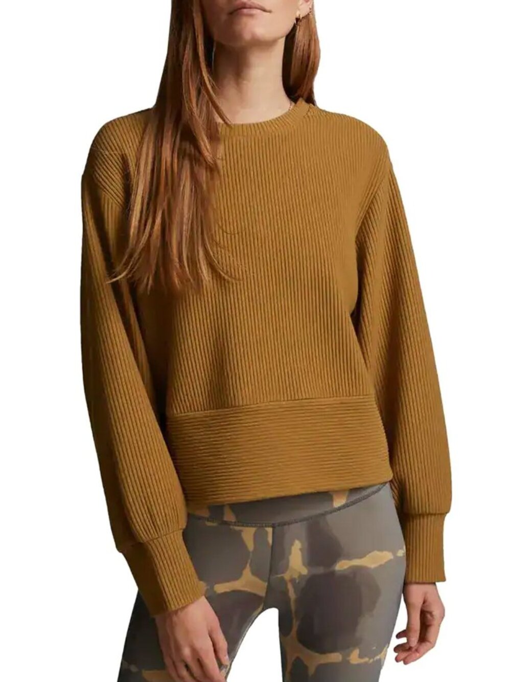 Varley Maybrook Boxy Rib Sweatshirt Medium